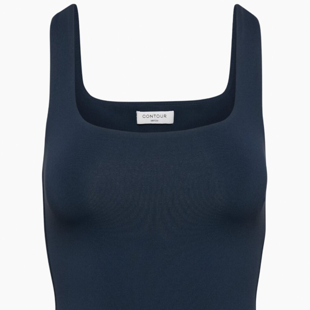 NWT Babaton Contour Squareneck Bodysuit Black Women's Small